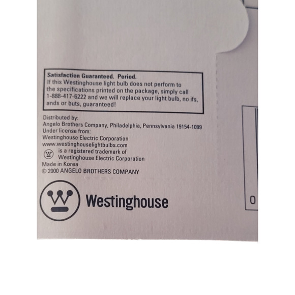 Westinghouse Decor Light Glowescent Forty Watt Flame 40c15 2 Light Blubs 2 of‎ 3 - Picture 11 of 12